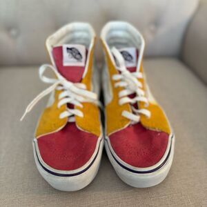 Vans Colorblock Platform High Top Shoes Men’s Size 7 Women’s Size 8.5